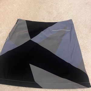 Geometric Black and Gray Women's Skirt